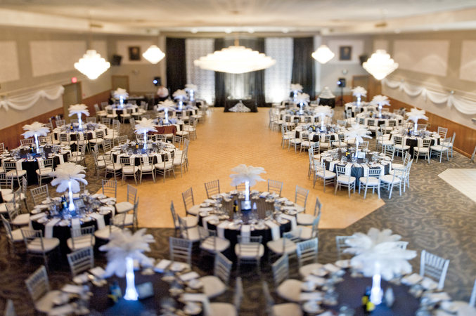 LUC London Ontario, banquet hall ready for a wedding party / wedding reception, a photo by Petro Photo